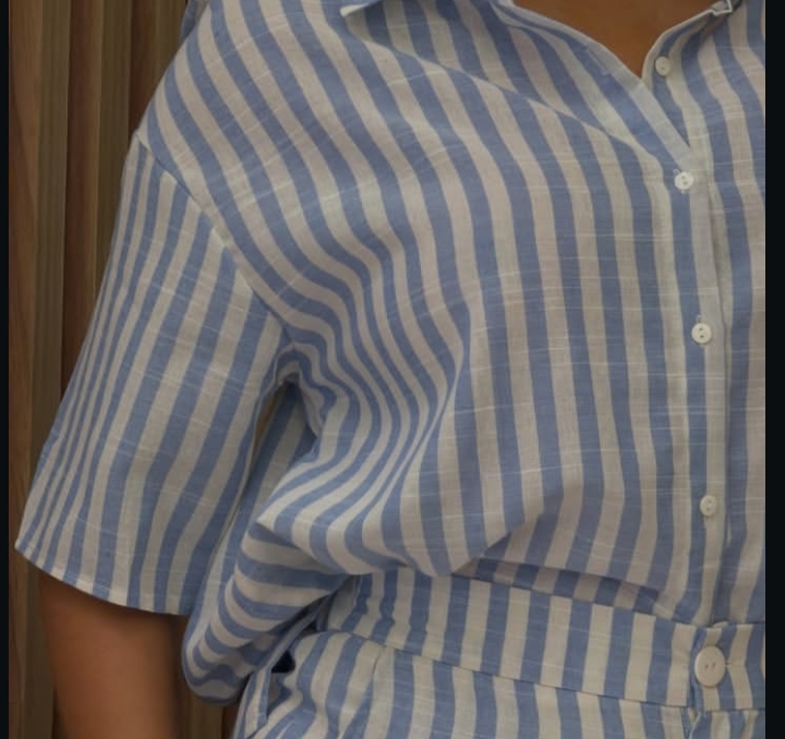 Camisa Listrada Azul