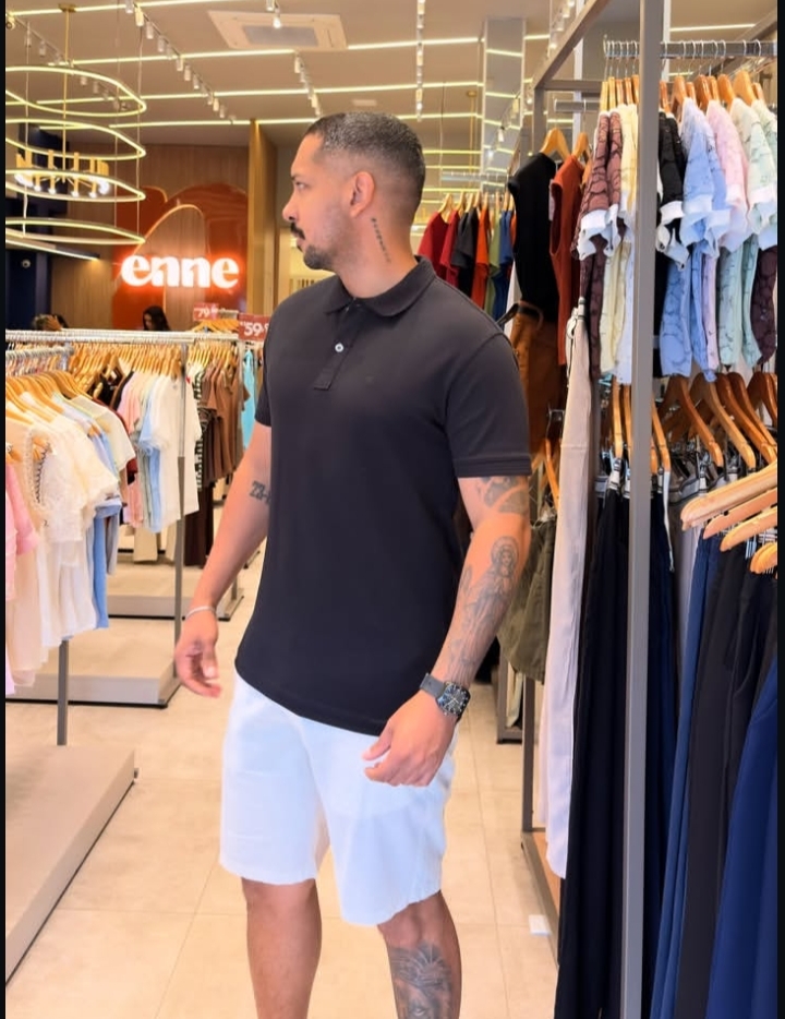 Camisa Polo Preta
